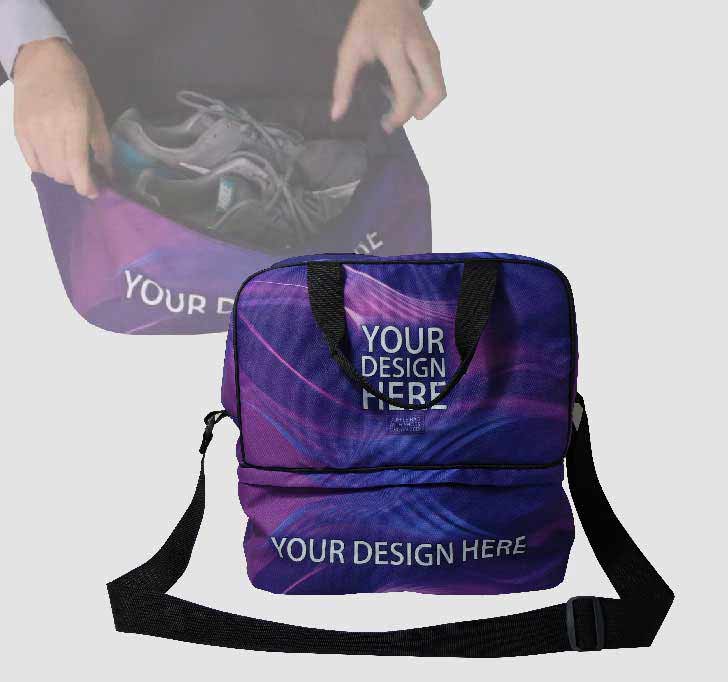 fullprint  Duffle Bag with Shoe Compartment 2