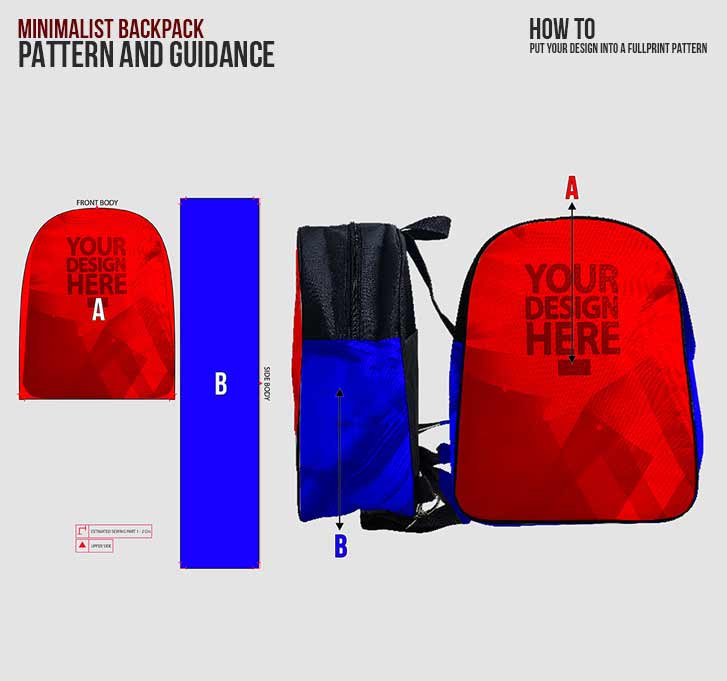 fullprint  Minimalist Backpack mobile 3