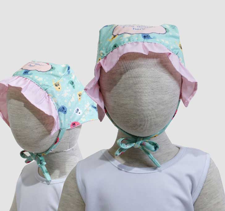 fullprint  Baby Bonnets 2