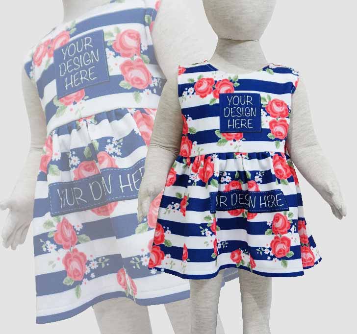 fullprint  Baby Mini Dress 2