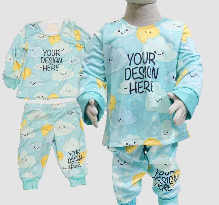 fullprint  Baby Pajamas Sets 2