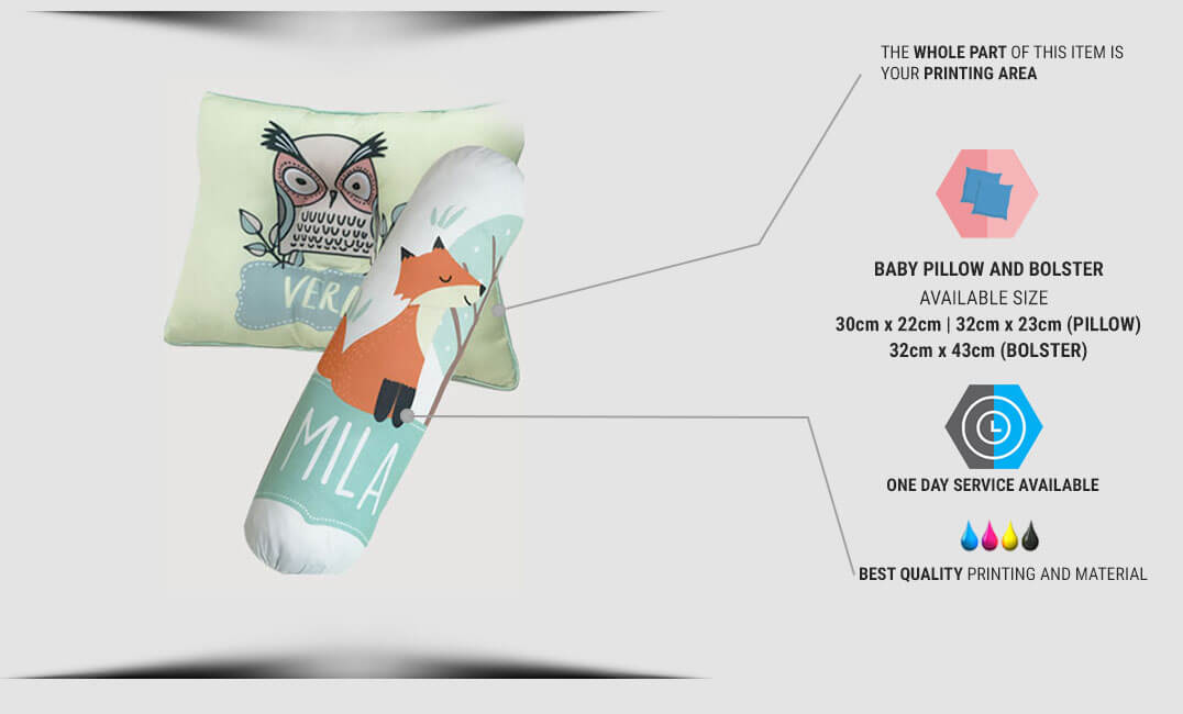 baby pillow & bolster specification 