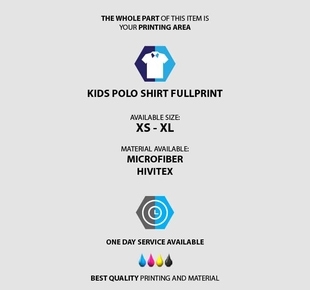 fullprint  Kids Polo Shirt Fullprint 3