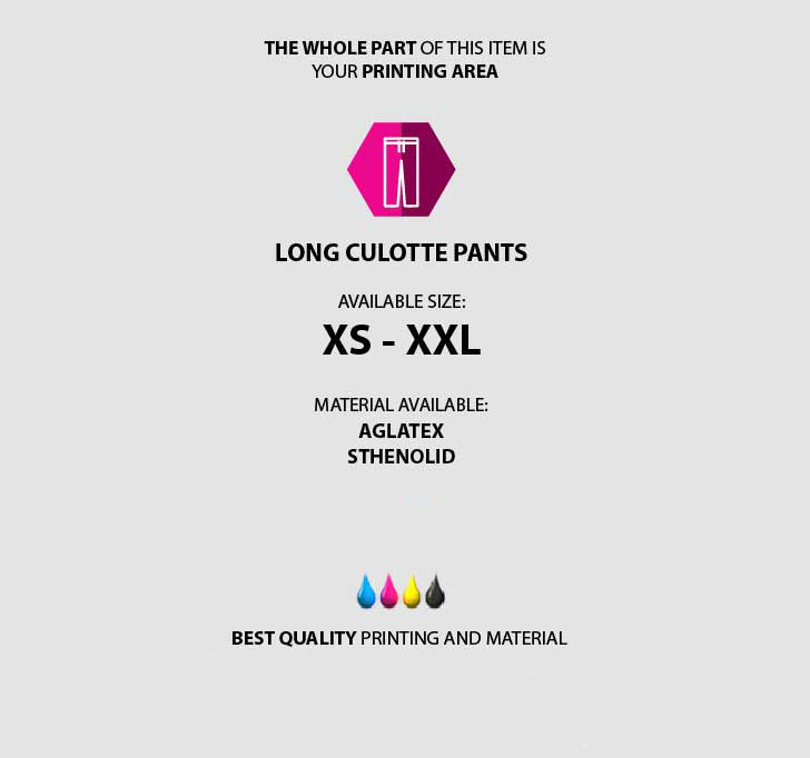 fullprint  Long Cullote Pants 3